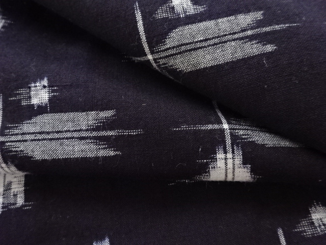  アンティーク　木綿本場久留米絣矢羽根模様着物